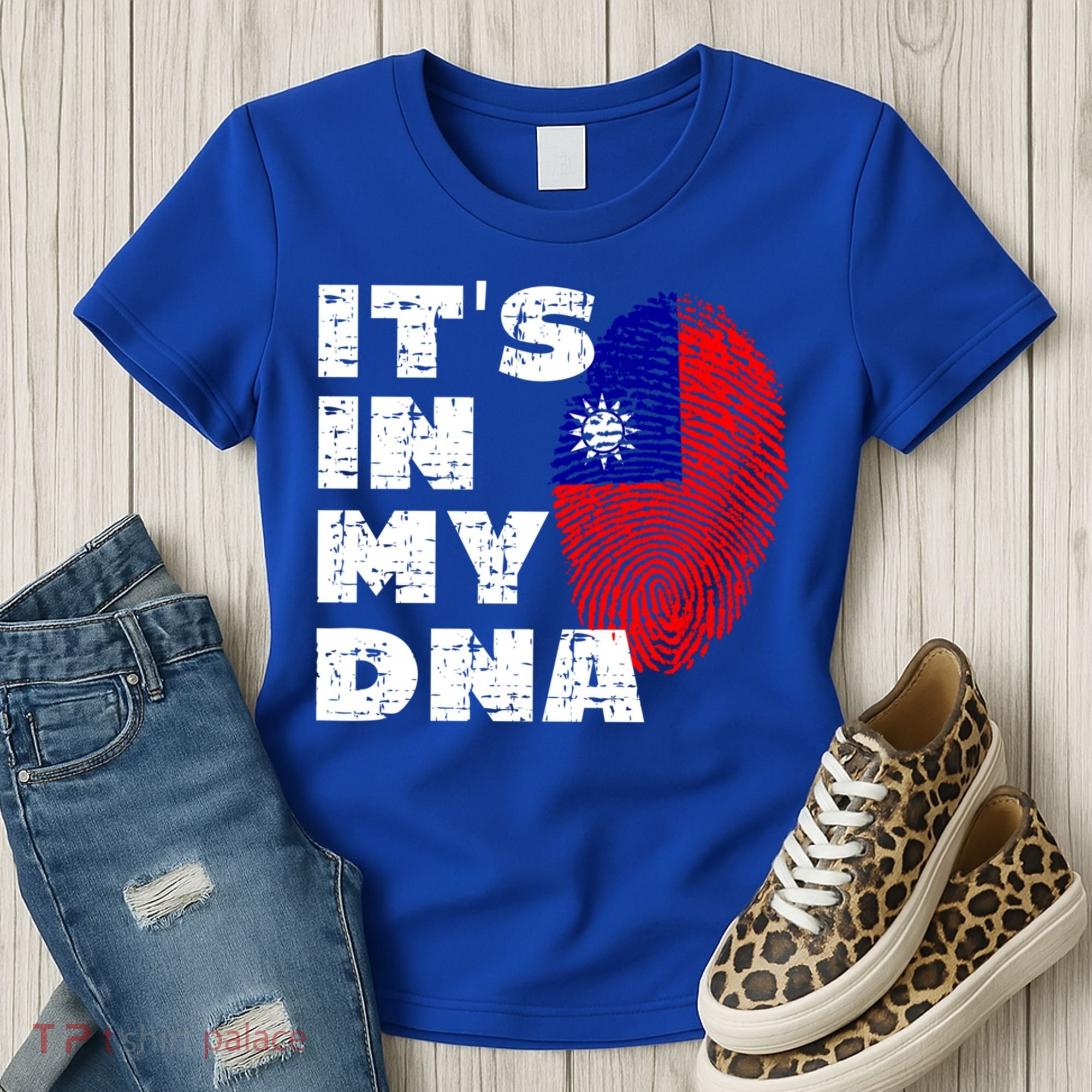 Its In My Dna Taiwan Flag Gift Women's T-Shirt