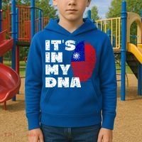 Its In My Dna Taiwan Flag Gift Kids Hoodie thumb 2