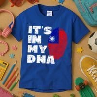 Its In My Dna Taiwan Flag Gift Kids T-Shirt thumb 3