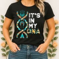 ItS In My Dna Indigenous PeopleS Day Native American Women's T-Shirt thumb 2