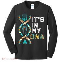 ItS In My Dna Indigenous PeopleS Day Native American Kids Long Sleeve Shirt thumb 0