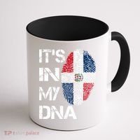 IT'S IN MY DNA Dominican Republic Flag Pride Gift Coffee Mug thumb 1