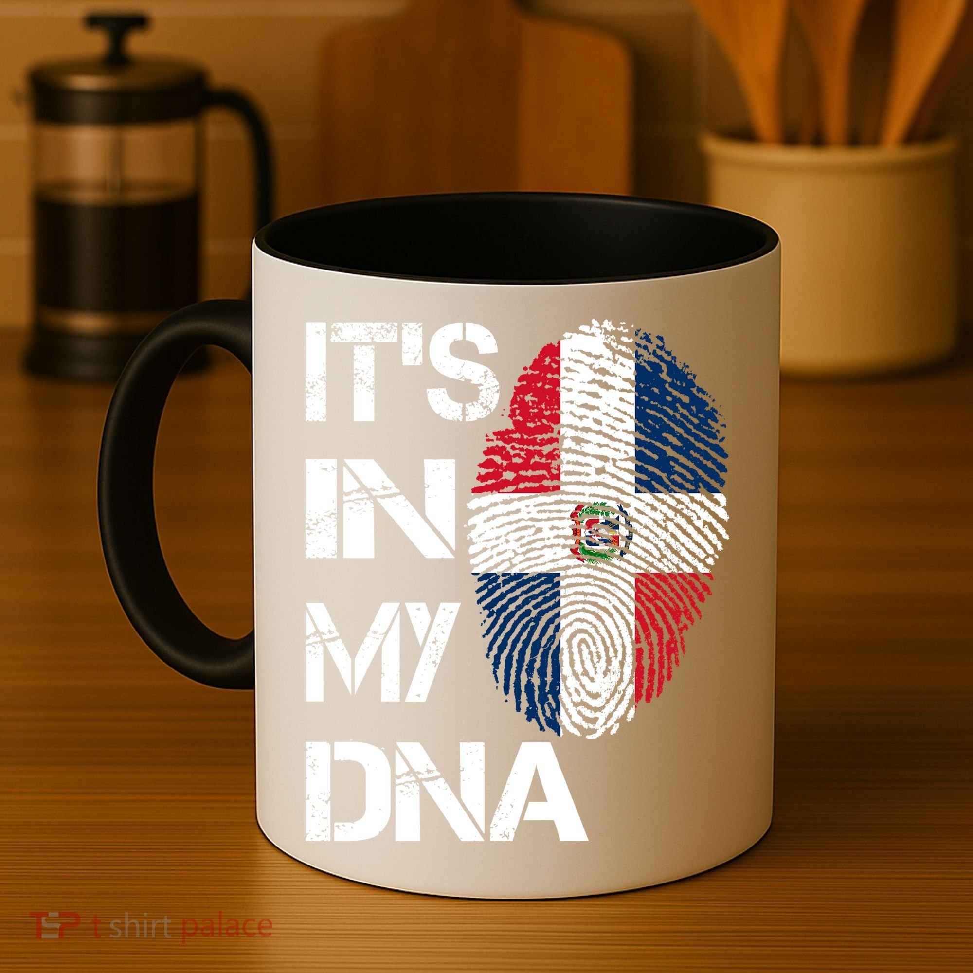 IT'S IN MY DNA Dominican Republic Flag Pride Gift Coffee Mug
