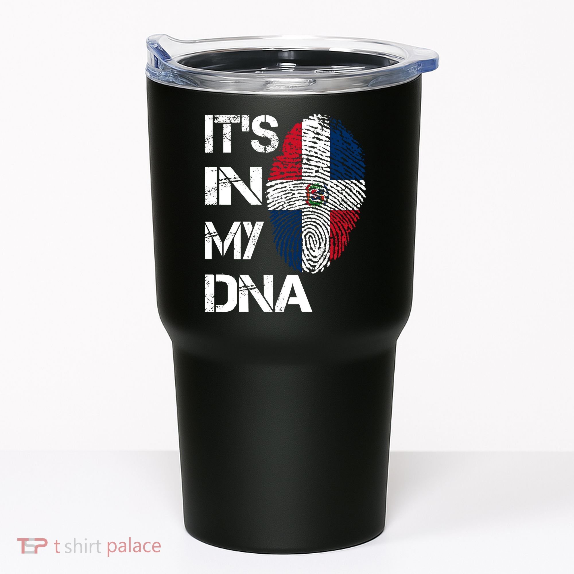 IT'S IN MY DNA Dominican Republic Flag Pride Gift Tumbler