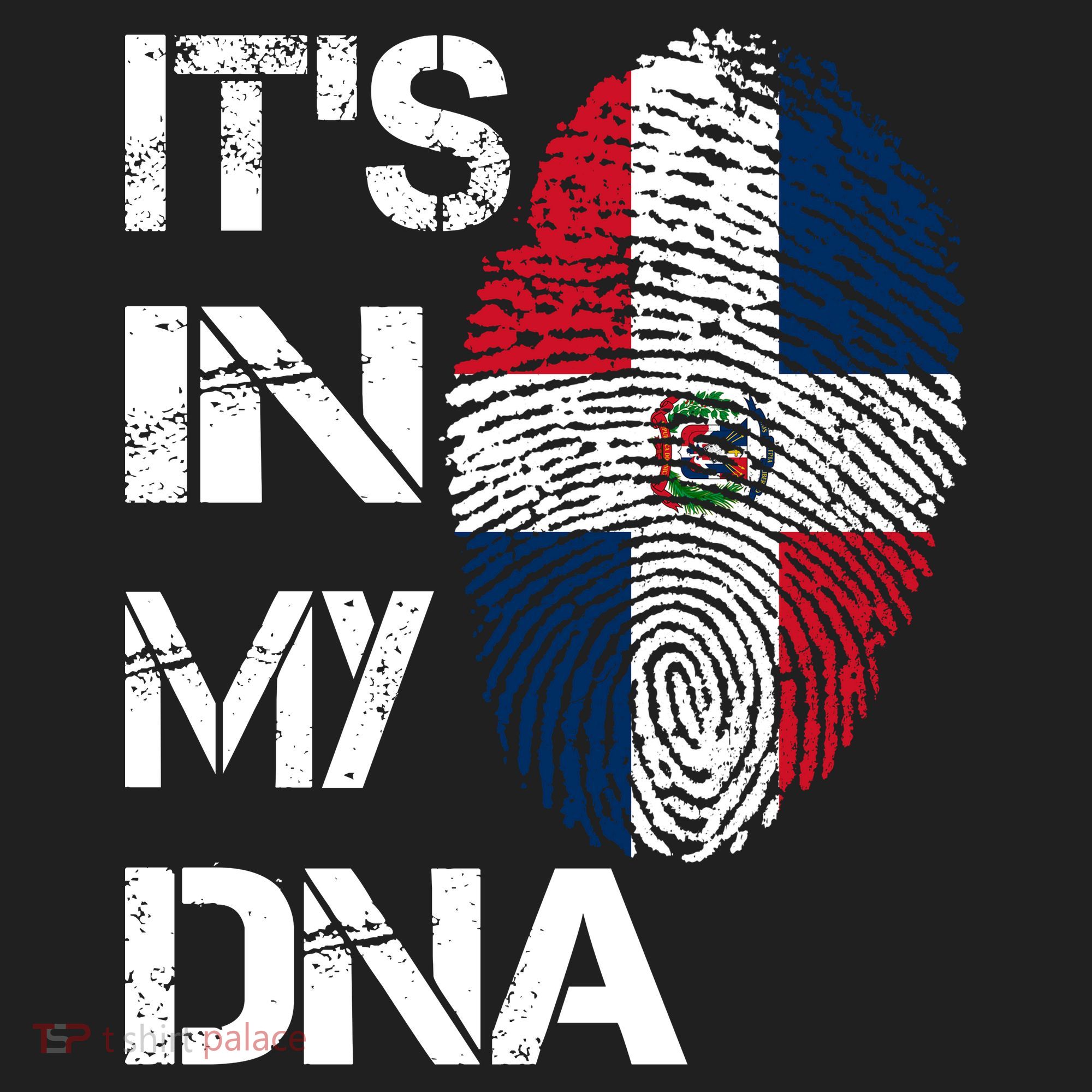 IT'S IN MY DNA Dominican Republic Flag Pride Gift Tumbler