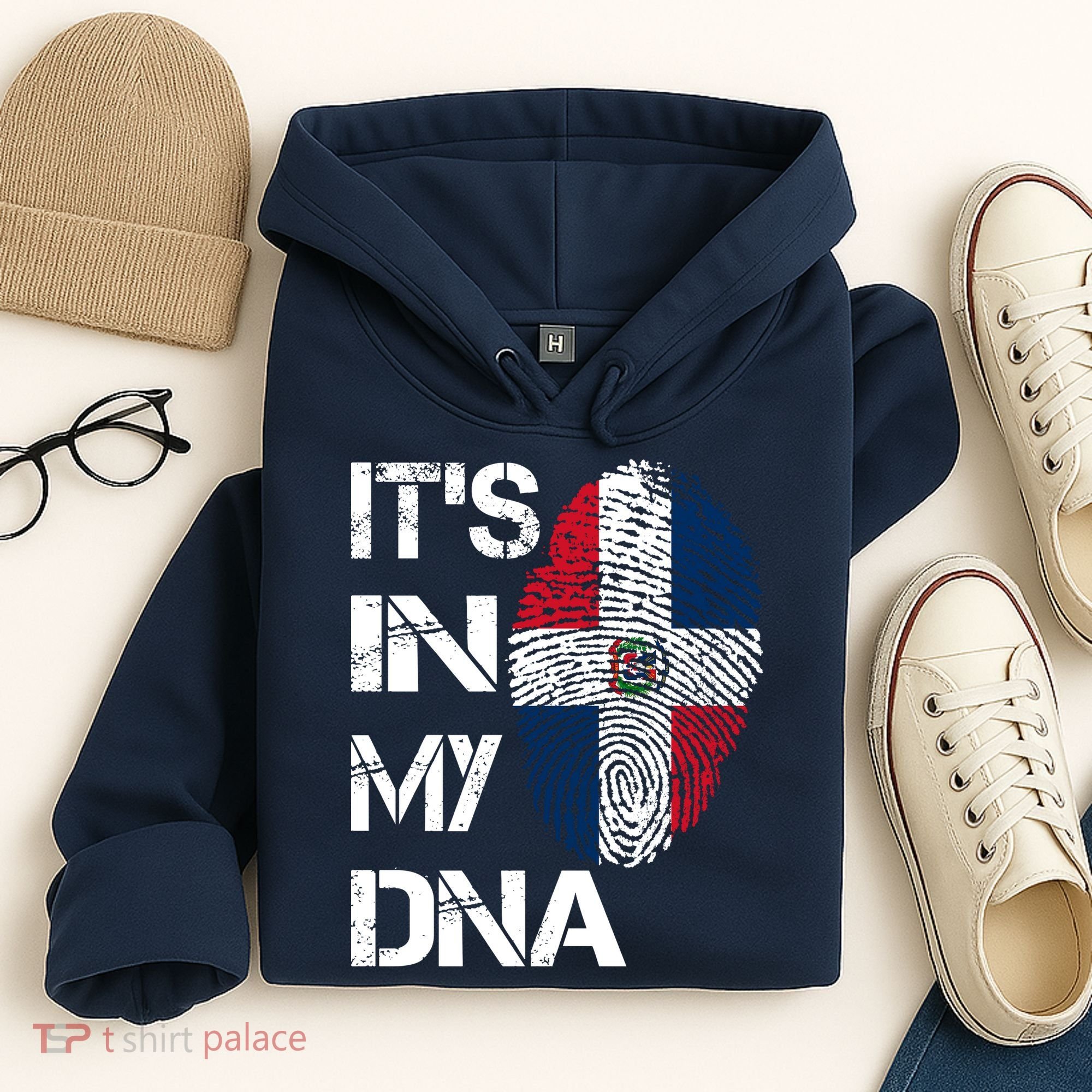 IT'S IN MY DNA Dominican Republic Flag Pride Gift Hoodie