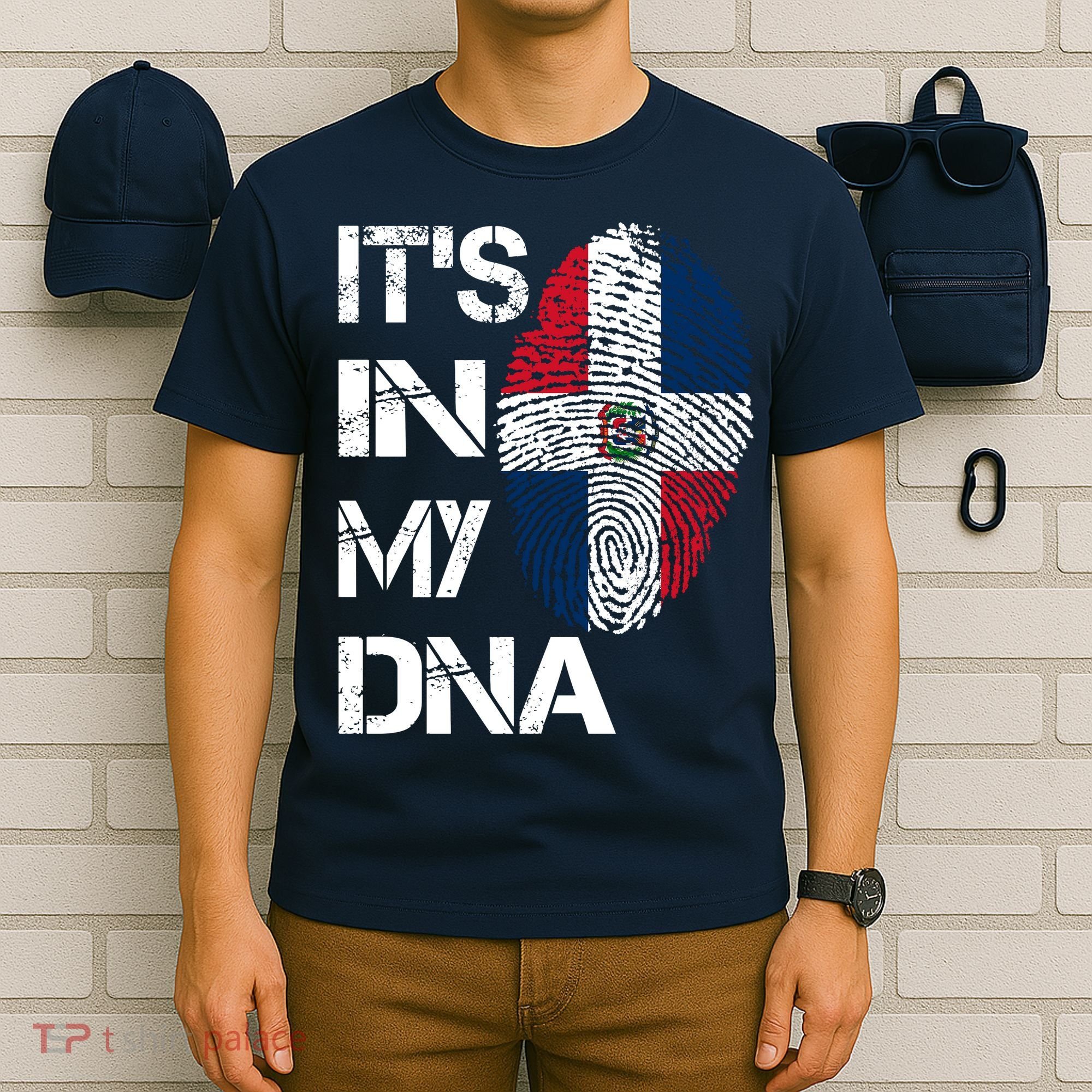 IT'S IN MY DNA Dominican Republic Flag Pride Gift T-Shirt