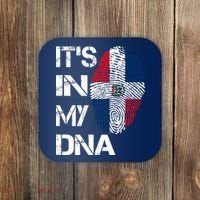 IT'S IN MY DNA Dominican Republic Flag Pride Gift Coaster thumb 0