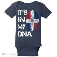 IT'S IN MY DNA Dominican Republic Flag Pride Gift Baby Bodysuit thumb 0