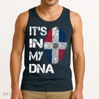 IT'S IN MY DNA Dominican Republic Flag Pride Gift Tank Top thumb 3