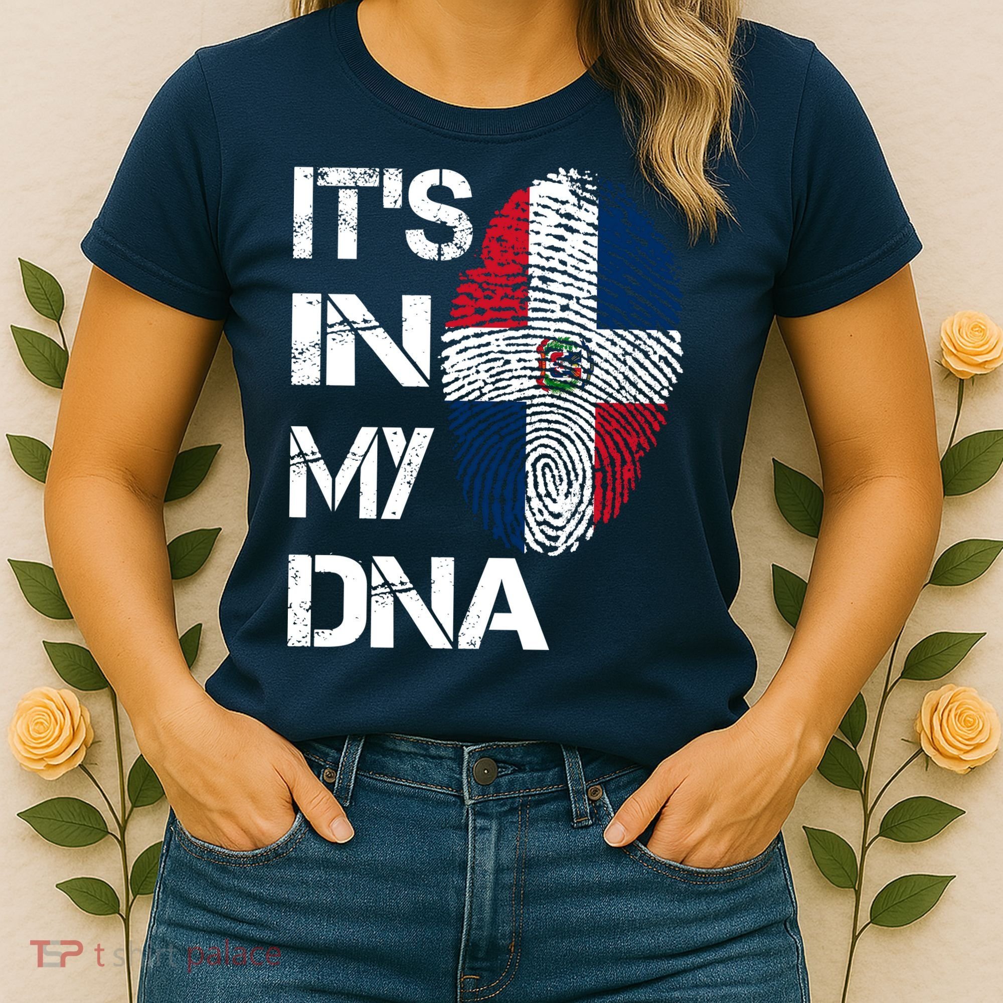 IT'S IN MY DNA Dominican Republic Flag Pride Gift Women's T-Shirt