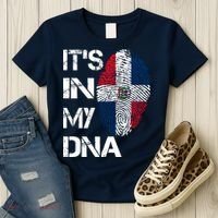 IT'S IN MY DNA Dominican Republic Flag Pride Gift Women's T-Shirt thumb 3