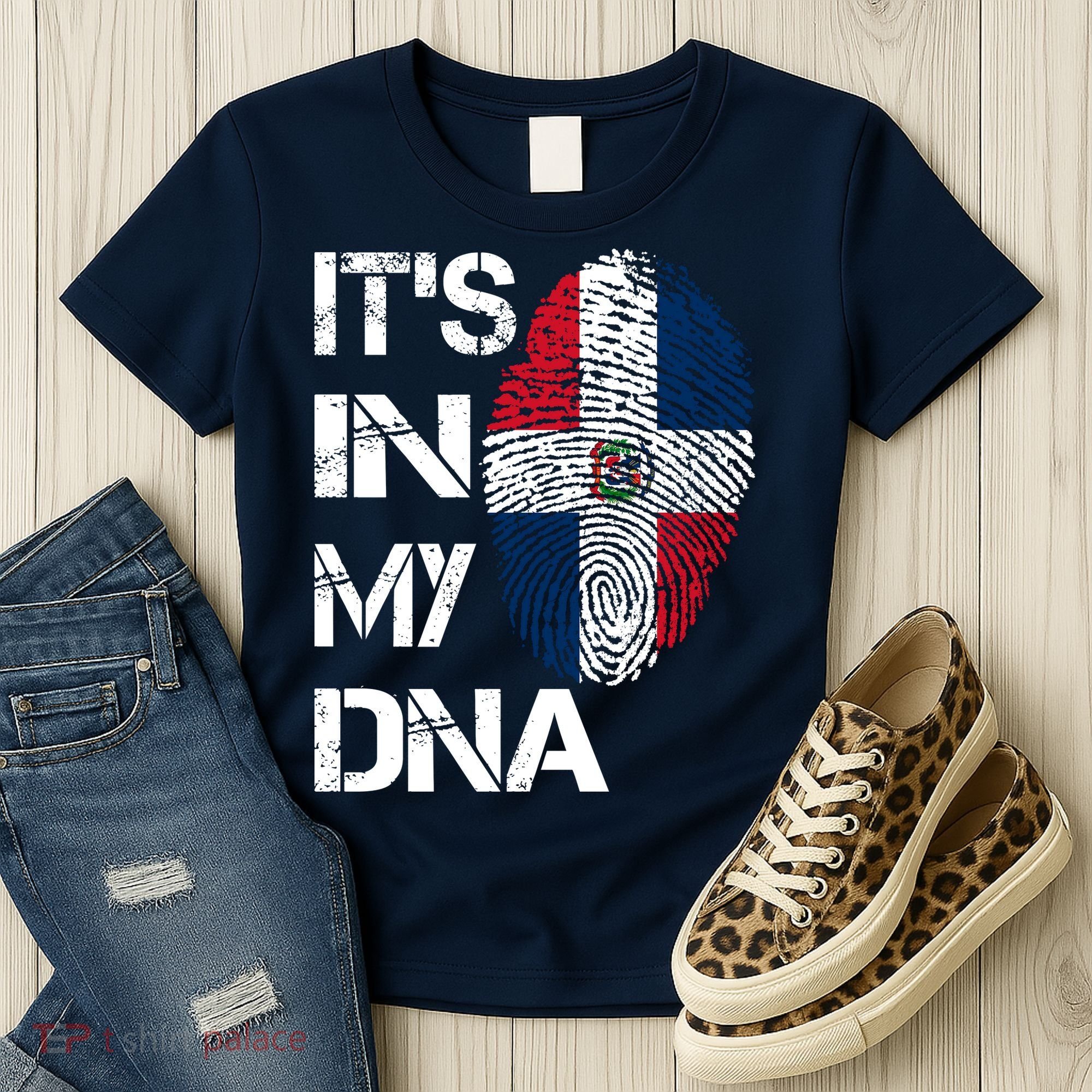IT'S IN MY DNA Dominican Republic Flag Pride Gift Women's T-Shirt
