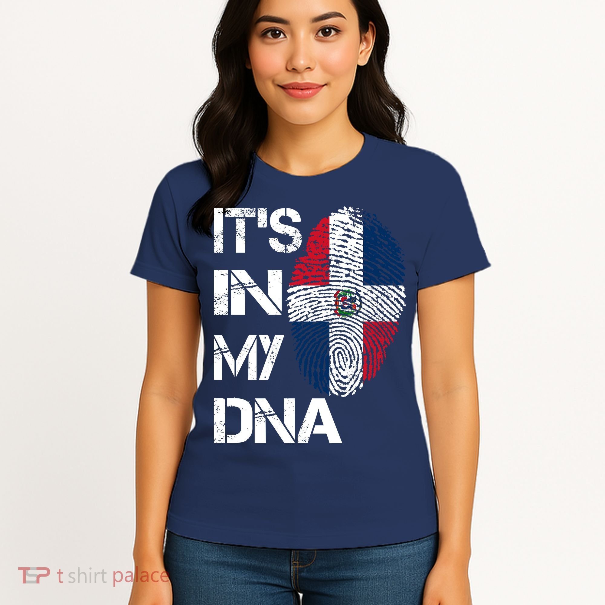 IT'S IN MY DNA Dominican Republic Flag Pride Gift Women's T-Shirt