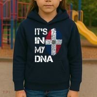 IT'S IN MY DNA Dominican Republic Flag Pride Gift Kids Hoodie thumb 3