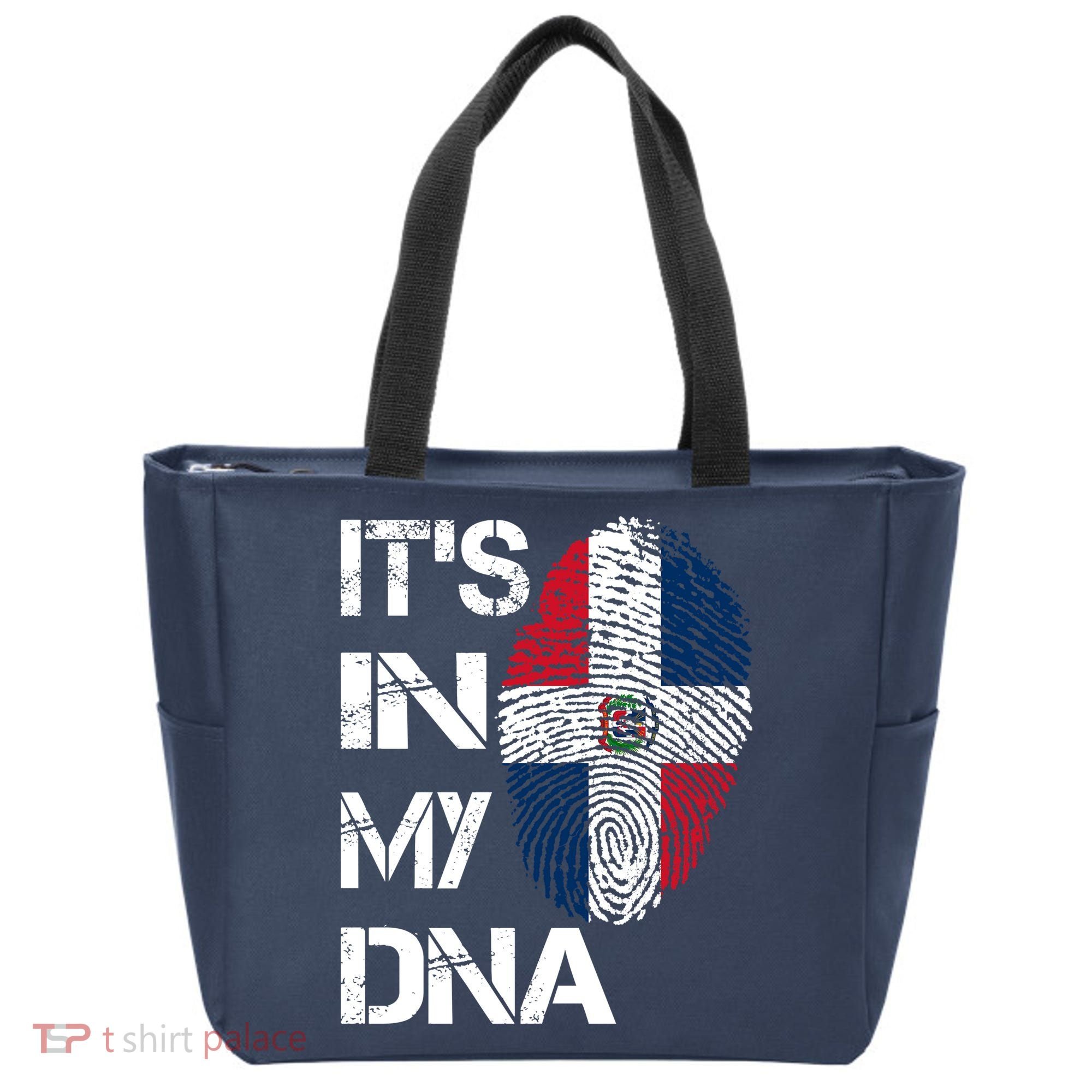 IT'S IN MY DNA Dominican Republic Flag Pride Gift Tote Bag