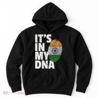 ItS In My Dna India Flag Indian Women Novelty Gift Hoodie thumb 0