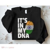 ItS In My Dna India Flag Indian Women Novelty Gift Sweatshirt thumb 2