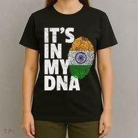 ItS In My Dna India Flag Indian Women Novelty Gift T-Shirt thumb 4