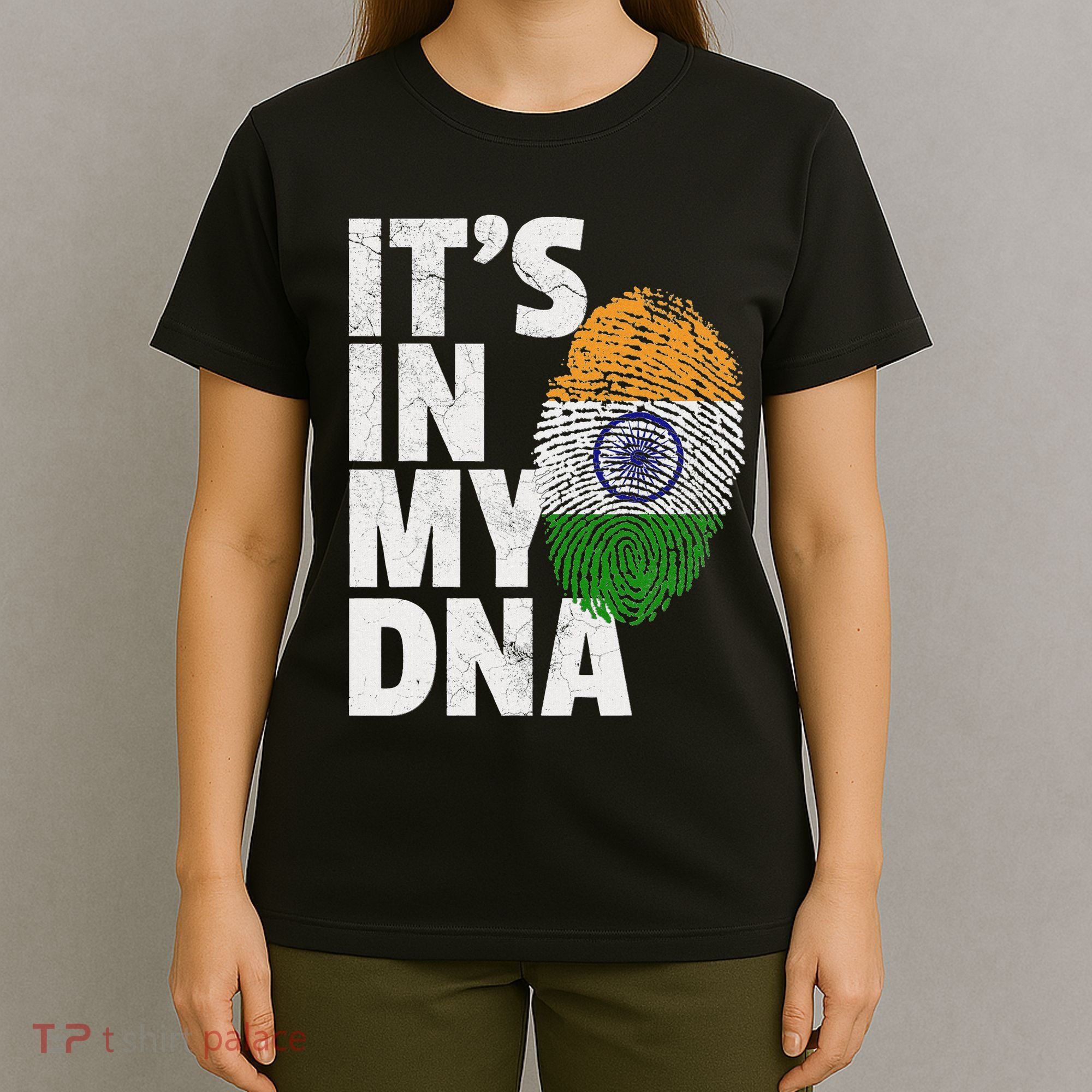 ItS In My Dna India Flag Indian Women Novelty Gift T-Shirt