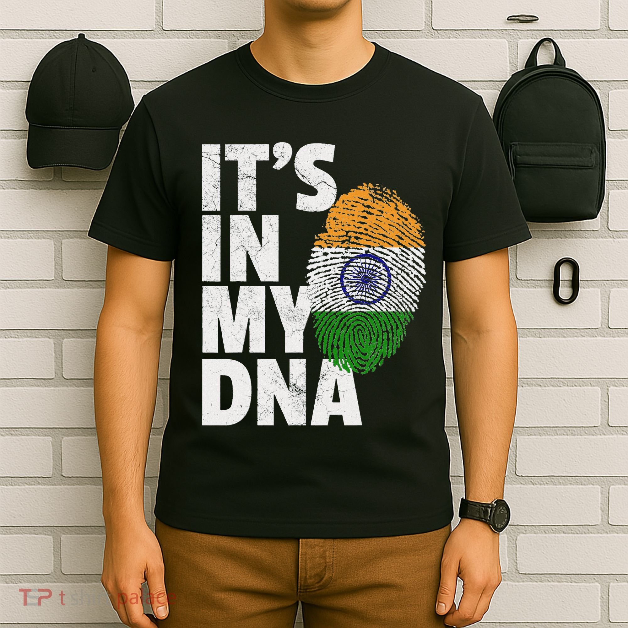 ItS In My Dna India Flag Indian Women Novelty Gift T-Shirt