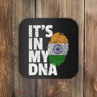 ItS In My Dna India Flag Indian Women Novelty Gift Coaster thumb 0