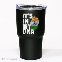ItS In My Dna India Flag Indian Women Novelty Gift Tumbler thumb 0