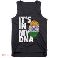 ItS In My Dna India Flag Indian Women Novelty Gift Tank Top thumb 0