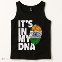 ItS In My Dna India Flag Indian Women Novelty Gift Tank Top thumb 2