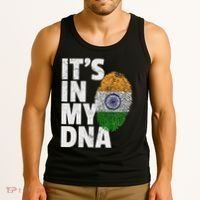 ItS In My Dna India Flag Indian Women Novelty Gift Tank Top thumb 3