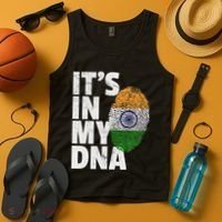 ItS In My Dna India Flag Indian Women Novelty Gift Tank Top thumb 4