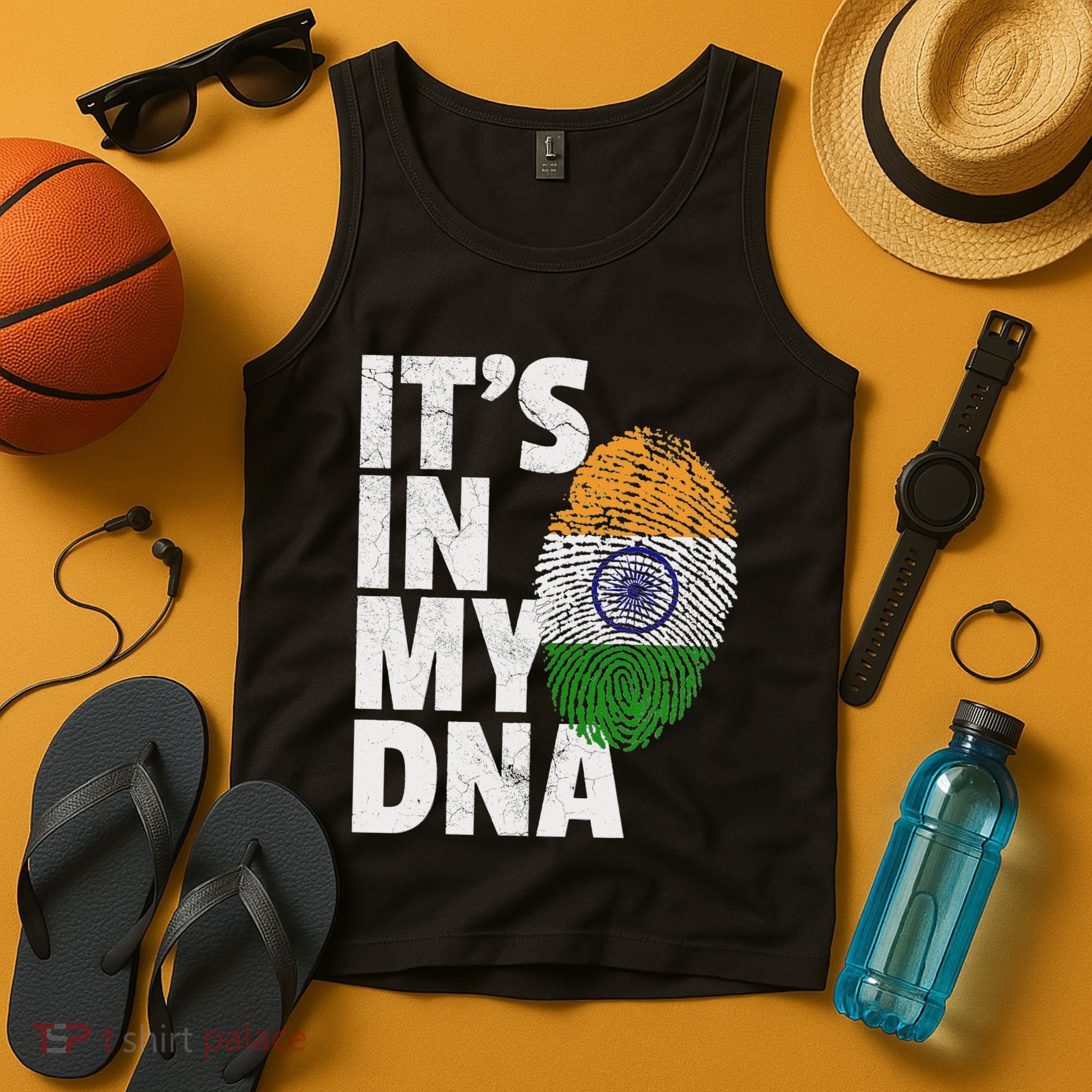 ItS In My Dna India Flag Indian Women Novelty Gift Tank Top