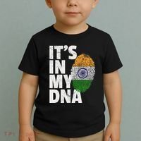 ItS In My Dna India Flag Indian Women Novelty Gift Toddler T-Shirt thumb 2