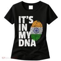 ItS In My Dna India Flag Indian Women Novelty Gift Women's T-Shirt thumb 0