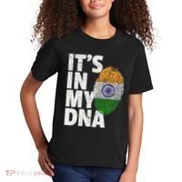 ItS In My Dna India Flag Indian Women Novelty Gift Kids T-Shirt thumb 2