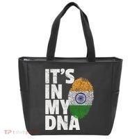 ItS In My Dna India Flag Indian Women Novelty Gift Tote Bag thumb 0