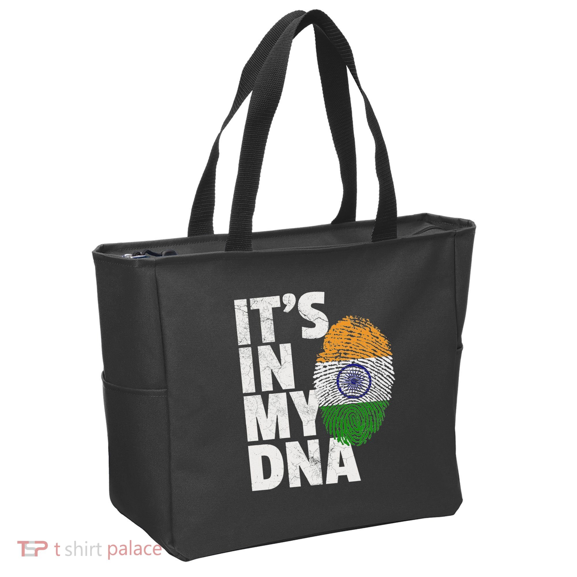 ItS In My Dna India Flag Indian Women Novelty Gift Tote Bag