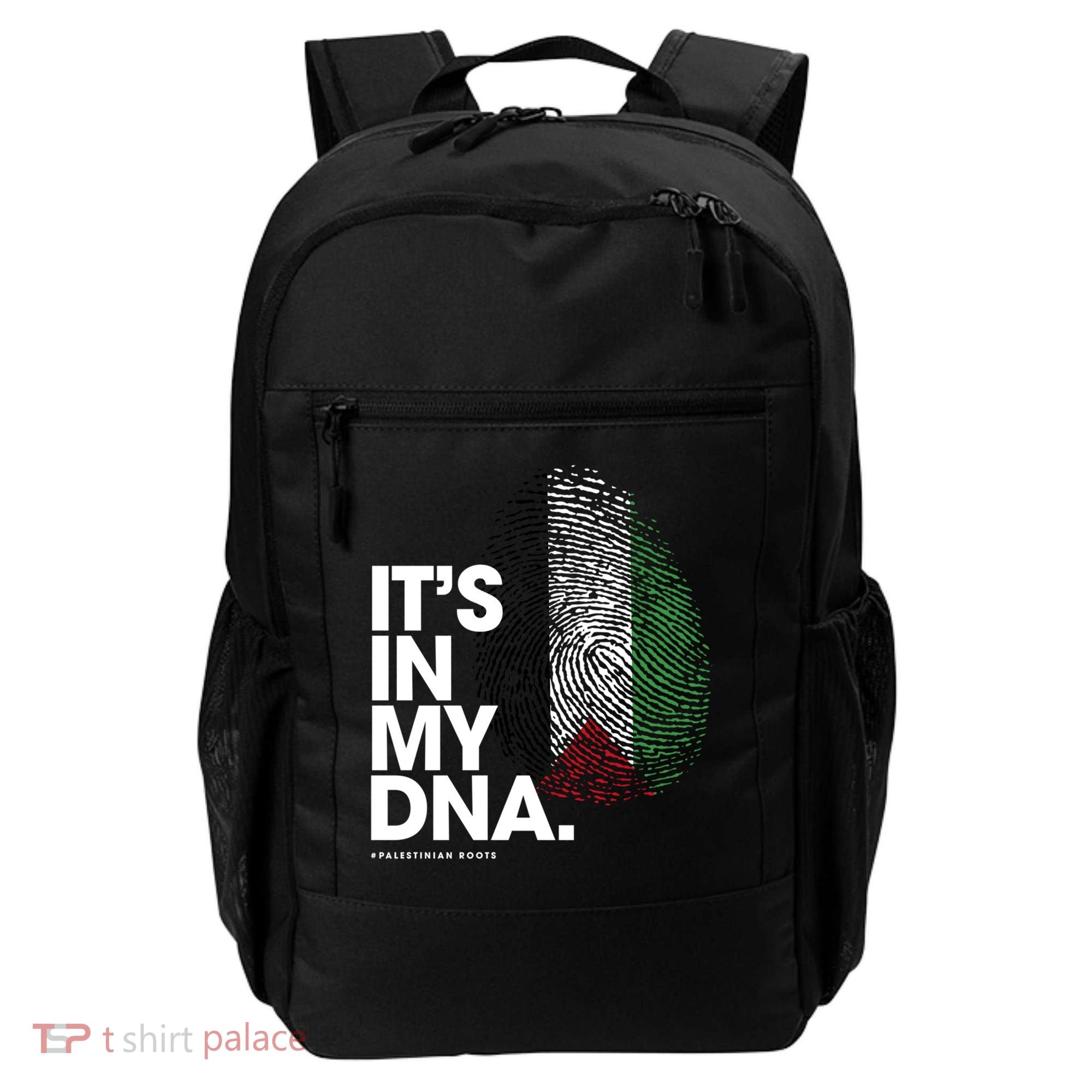 ItS In My Dna Palestine Flag Cool Gift Palestinian Roots Gift Backpack