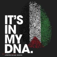 ItS In My Dna Palestine Flag Cool Gift Palestinian Roots Gift Beanie thumb 2
