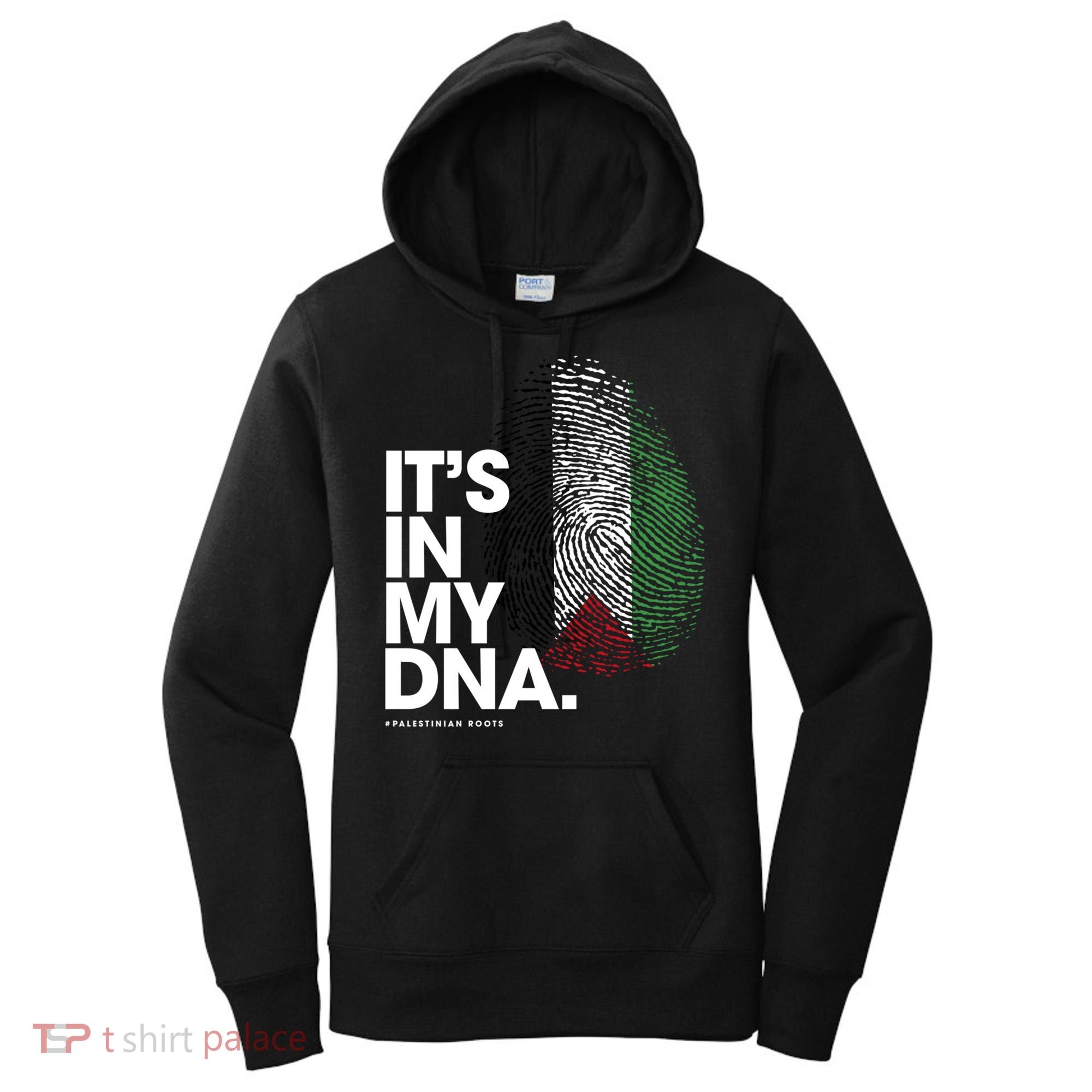 ItS In My Dna Palestine Flag Cool Gift Palestinian Roots Gift Women's Hoodie