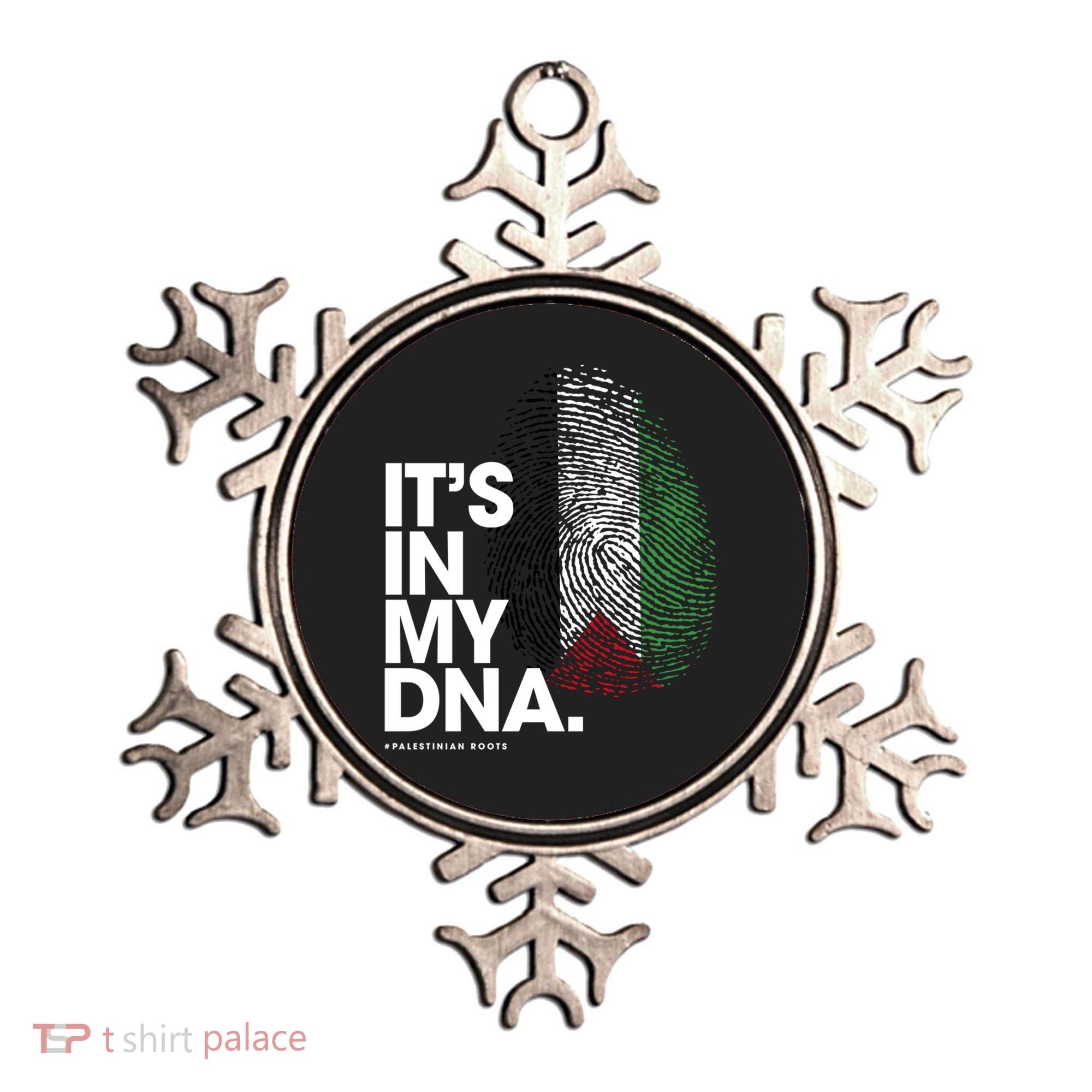 ItS In My Dna Palestine Flag Cool Gift Palestinian Roots Gift Ornament