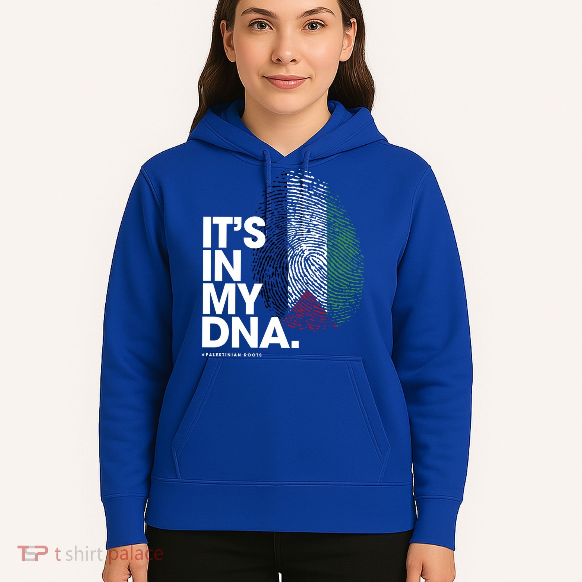 ItS In My Dna Palestine Flag Cool Gift Palestinian Roots Gift Hoodie