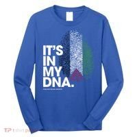 ItS In My Dna Palestine Flag Cool Gift Palestinian Roots Gift Long Sleeve Shirt thumb 0