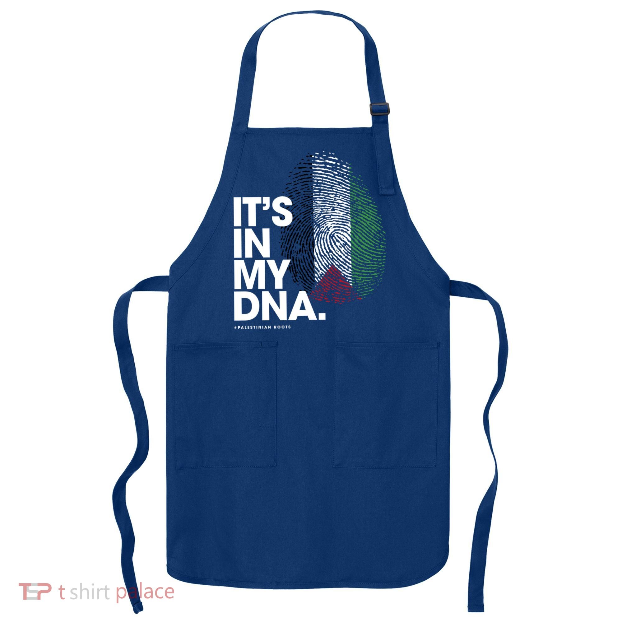 ItS In My Dna Palestine Flag Cool Gift Palestinian Roots Gift Apron