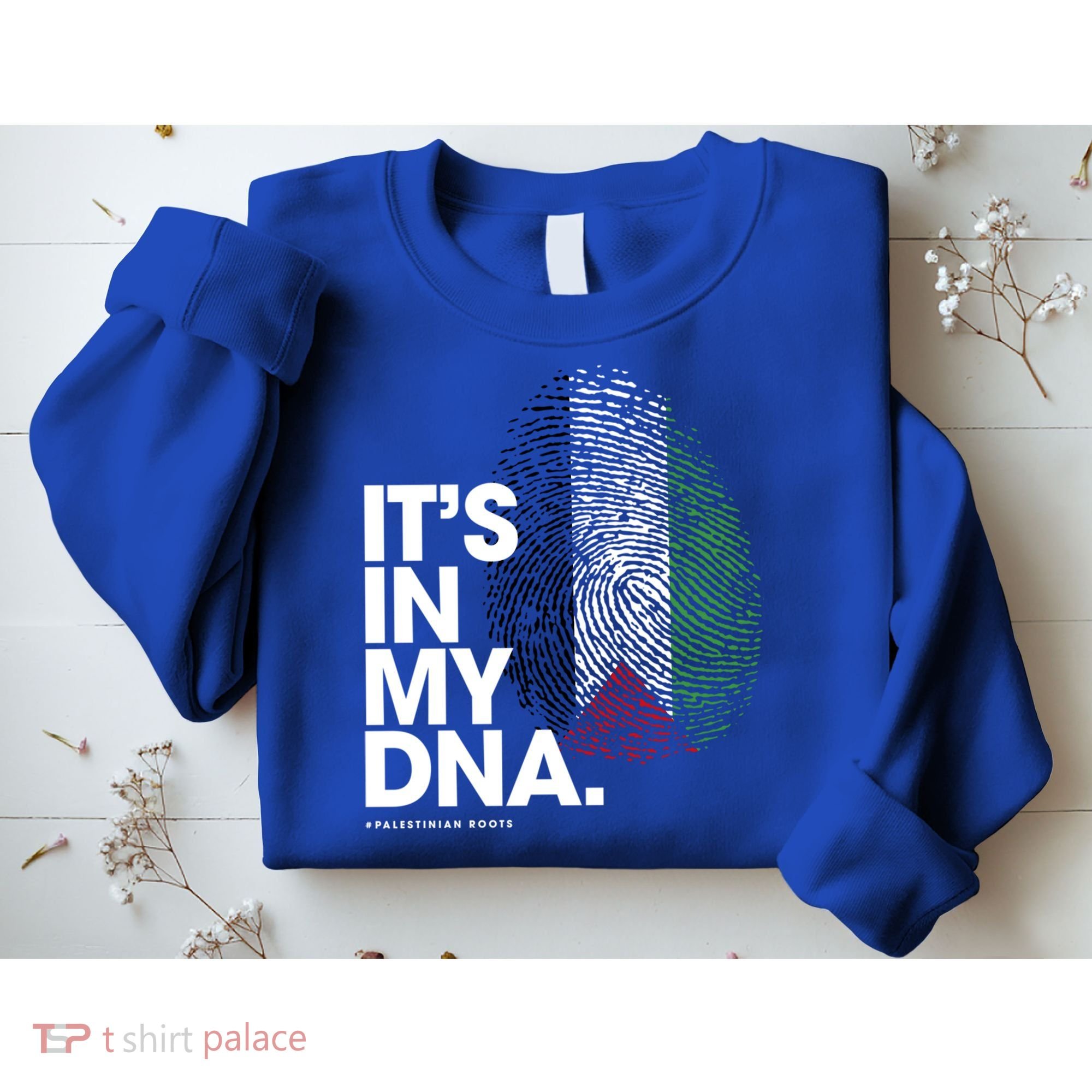ItS In My Dna Palestine Flag Cool Gift Palestinian Roots Gift Sweatshirt
