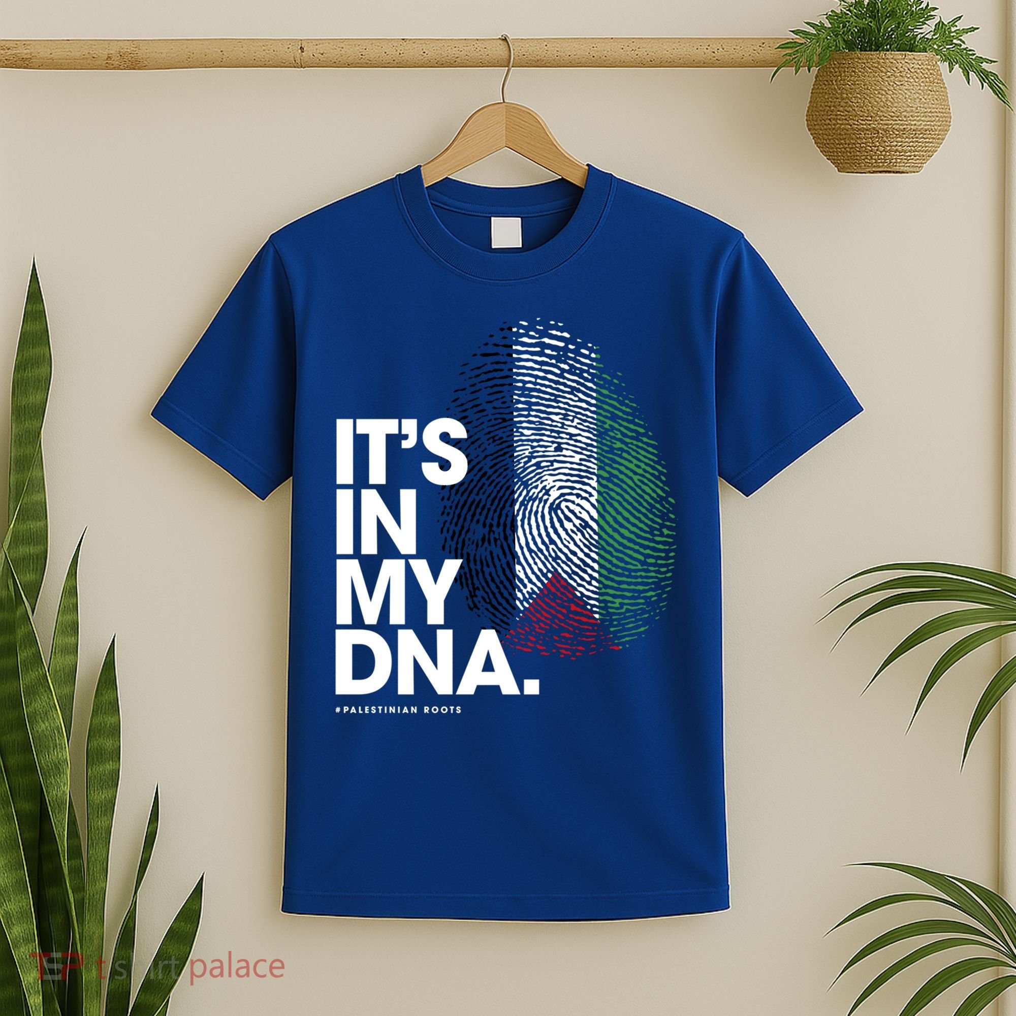 ItS In My Dna Palestine Flag Cool Gift Palestinian Roots Gift T-Shirt