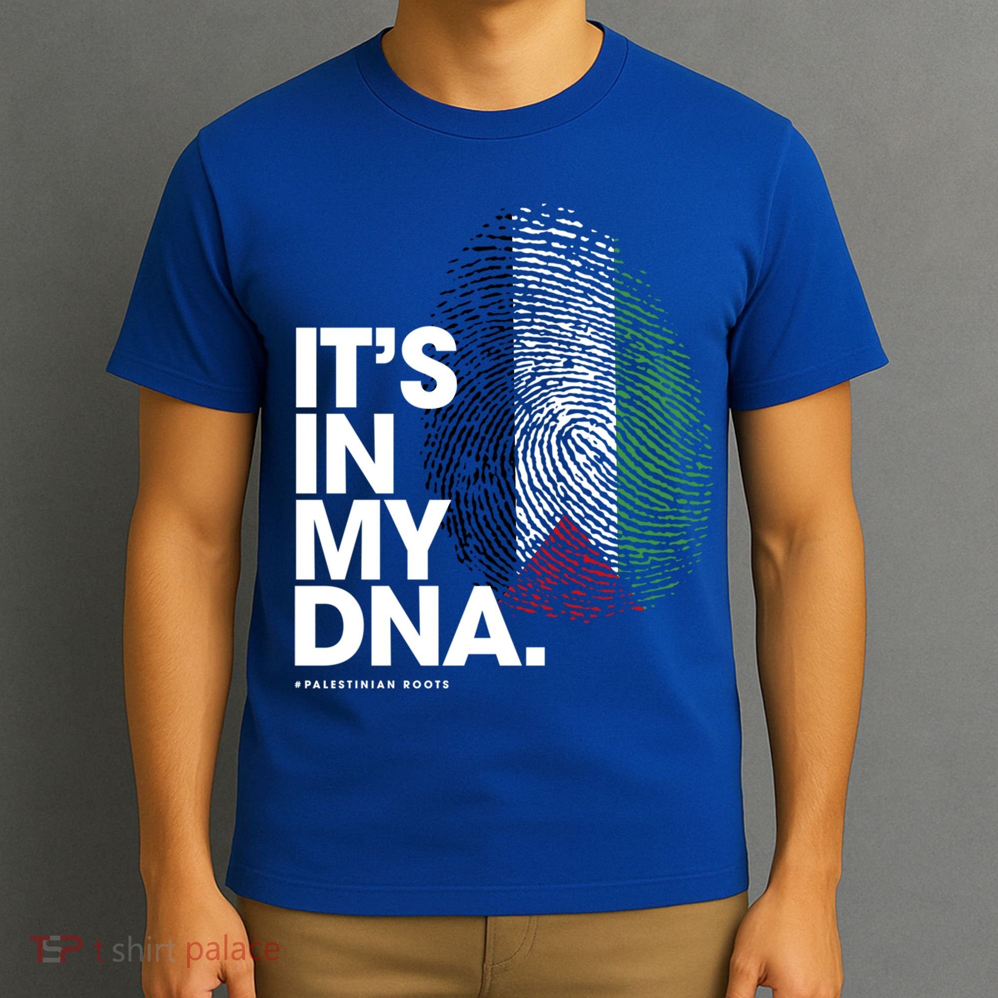 ItS In My Dna Palestine Flag Cool Gift Palestinian Roots Gift T-Shirt