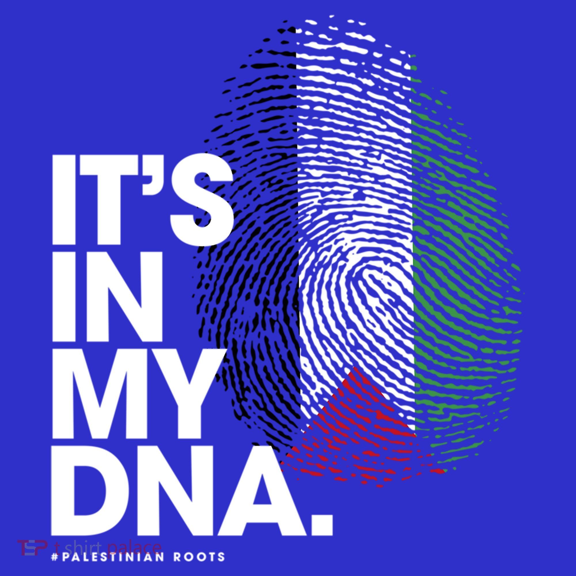 ItS In My Dna Palestine Flag Cool Gift Palestinian Roots Gift T-Shirt