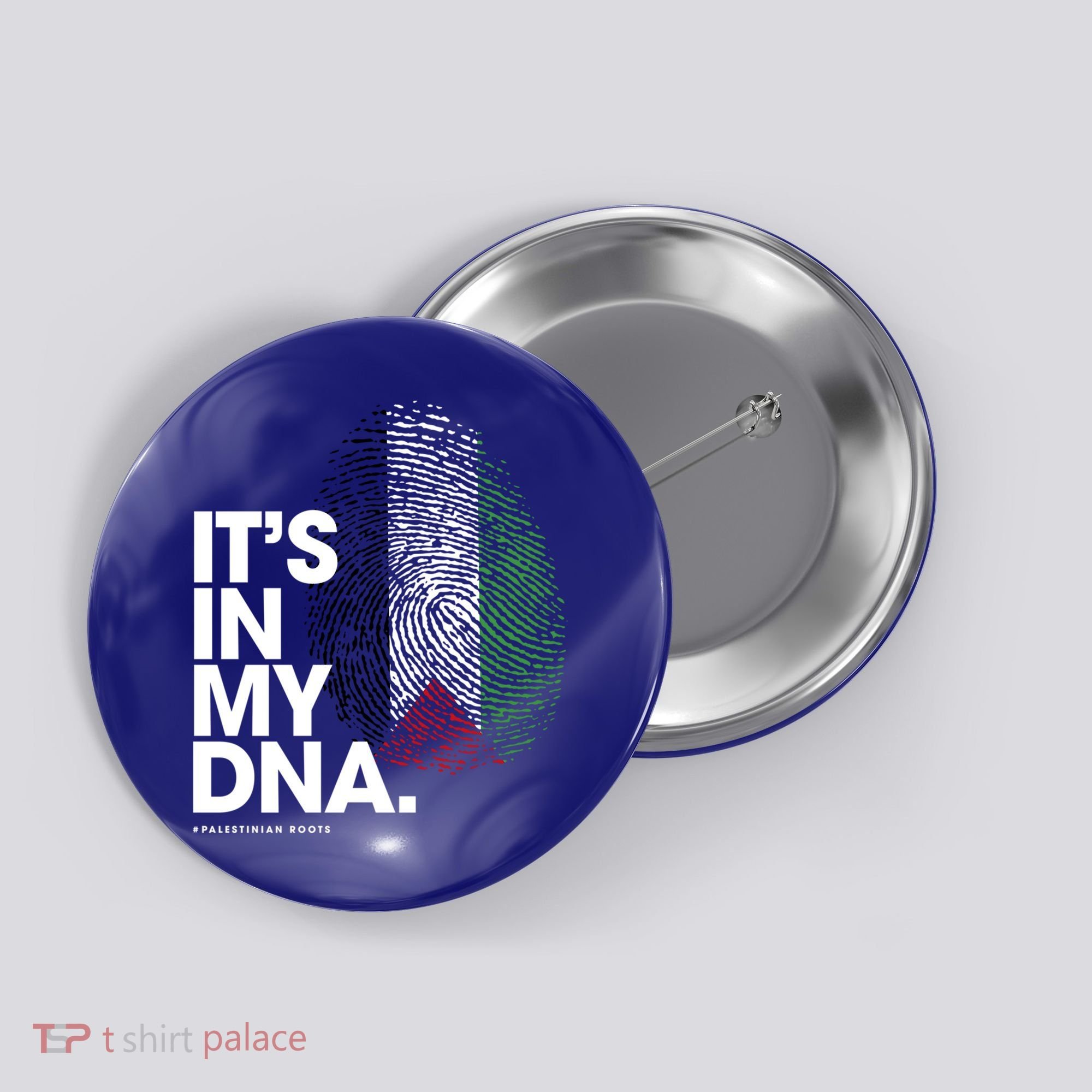 ItS In My Dna Palestine Flag Cool Gift Palestinian Roots Gift Button