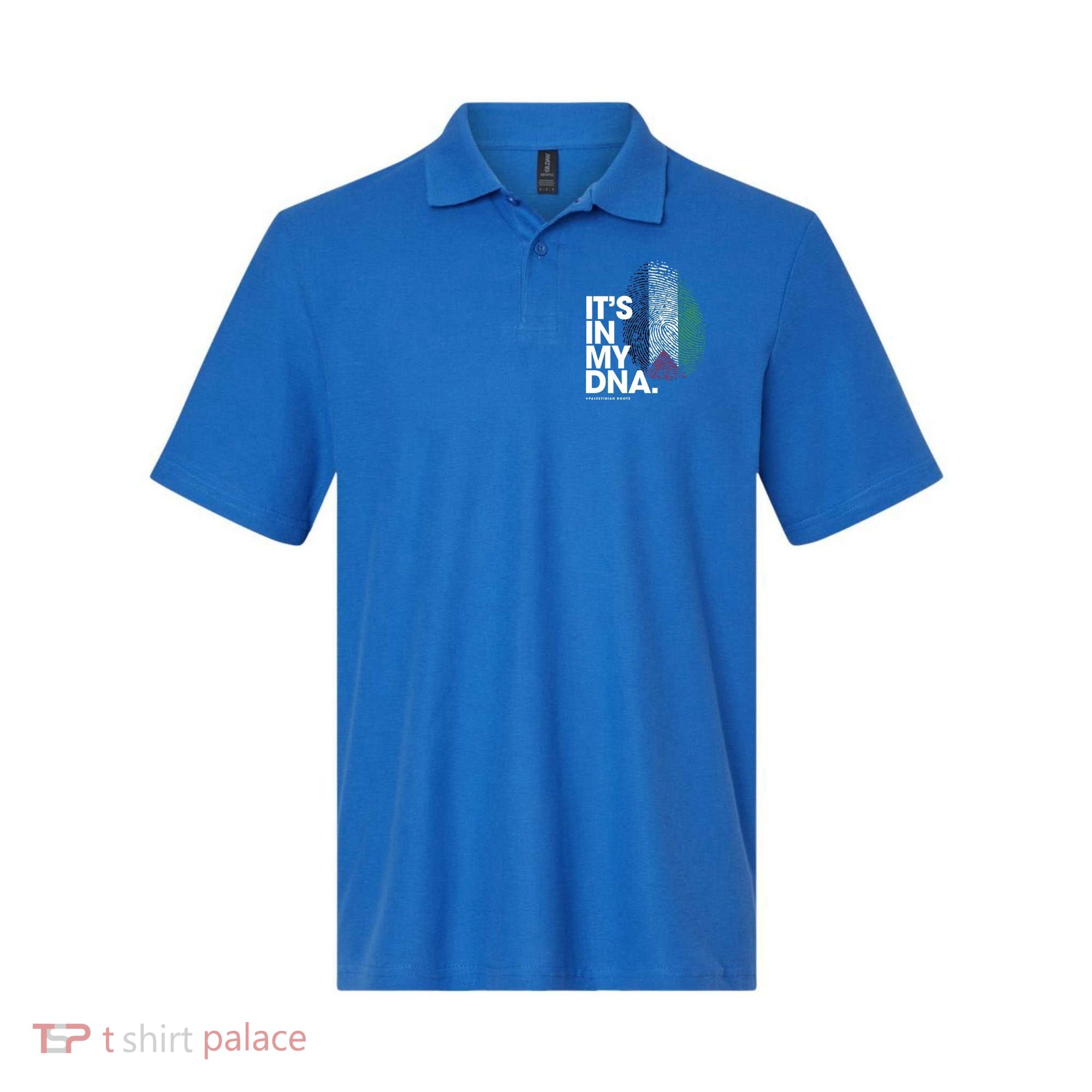 ItS In My Dna Palestine Flag Cool Gift Palestinian Roots Gift Polo